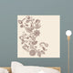 Elegant Henna Vines Doodle Wall Decal