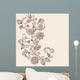Elegant Henna Vines Doodle Wall Decal