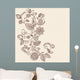 Elegant Henna Vines Doodle Wall Decal