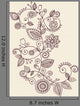 Elegant Henna Vines Doodle Wall Decal