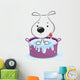 Funny Puppy Vector Illustration Isolated Wall Decal