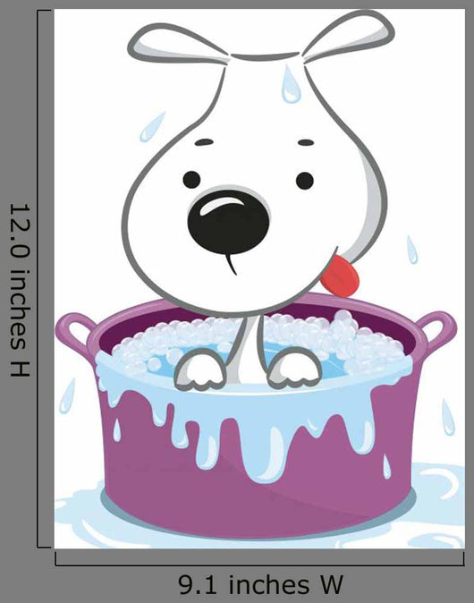 Funny Puppy Vector Illustration Isolated Wall Decal