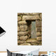 Window Inca Stone Wall Wall Decal