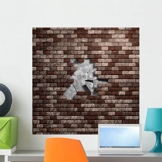 Crumbling Wall Wall Decal
