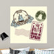 Rubber Stamp Spain Wall Decal