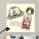 Rubber Stamp Spain Wall Decal
