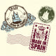Rubber Stamp Spain Wall Decal