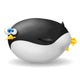 Fat Penguin Wall Decal