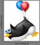 Flying Penguin Wall Decal