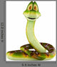 Snake Cartoon Stand Up Wall Decal