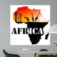 Africa Map Illustration Wall Decal