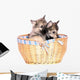 Two Wolf Dog Puppies Wall Decal