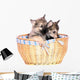 Two Wolf Dog Puppies Wall Decal