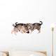 Three Wolf Dog Puppies Playing Wall Decal
