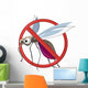Cartoon Stop Mosquito Wall Decal