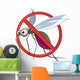 Cartoon Stop Mosquito Wall Decal