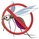 Cartoon Stop Mosquito Wall Decal