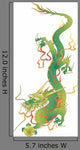 Green Chinese Dragon Wall Decal