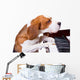 Dog Playing Piano Wall Decal