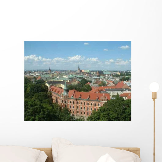 Krakow Seen From Sky Wall Decal