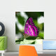 Pink Butterfly Leaf Wall Decal