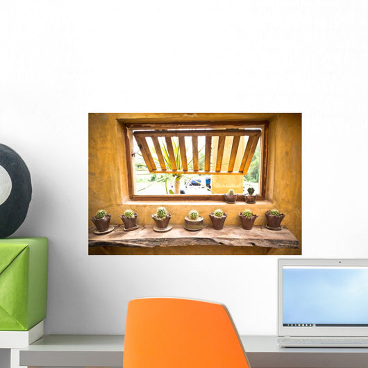 Flower Pots With Variety Wall Decal