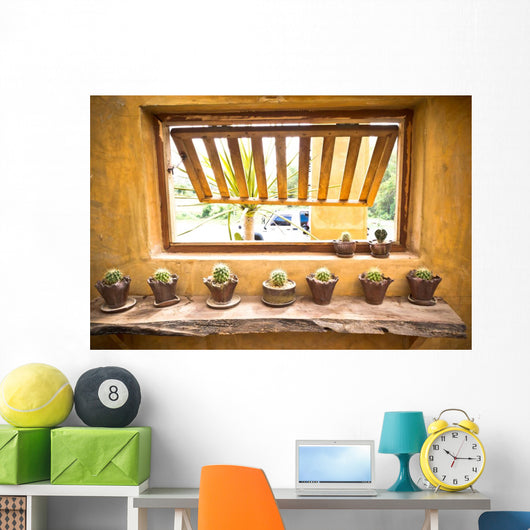 Flower Pots With Variety Wall Decal