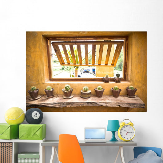 Flower Pots With Variety Wall Decal