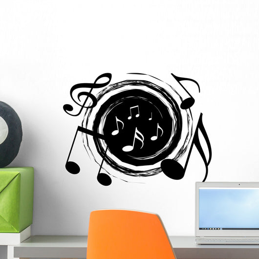Music Vortex Wall Decal