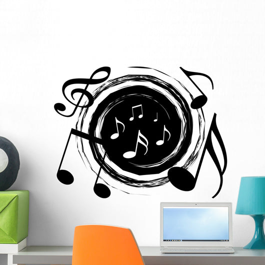 Music Vortex Wall Decal