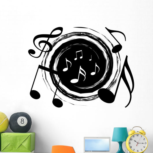 Music Vortex Wall Decal