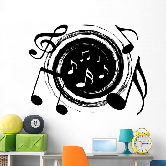 Music Vortex Wall Decal