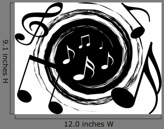 Music Vortex Wall Decal