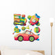 Transportation Toys Collection Wall Decal