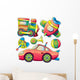 Transportation Toys Collection Wall Decal
