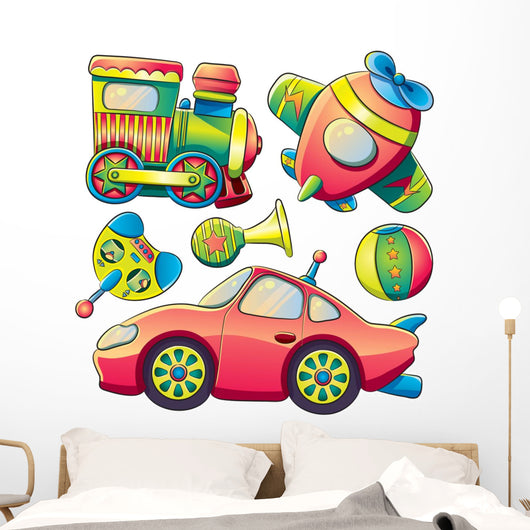 Transportation Toys Collection Wall Decal