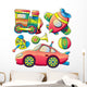 Transportation Toys Collection Wall Decal