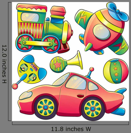 Transportation Toys Collection Wall Decal