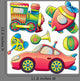 Transportation Toys Collection Wall Decal