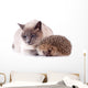Cat And Hedgehog Wall Decal