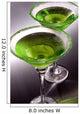 Green Apple Martini'S Wall Decal