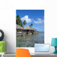 Over-Water Bungalows Wall Decal