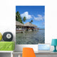 Over-Water Bungalows Wall Decal
