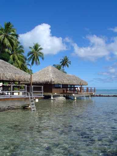 Over-Water Bungalows Wall Decal