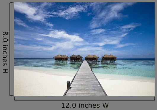 Luxury Hotel Tropical Island Wall Decal