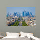 Avenue Charles Gaulle And Skyline Wall Decal
