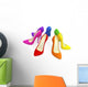 Colorful High Heels Wall Decal