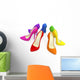 Colorful High Heels Wall Decal