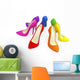 Colorful High Heels Wall Decal