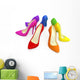 Colorful High Heels Wall Decal